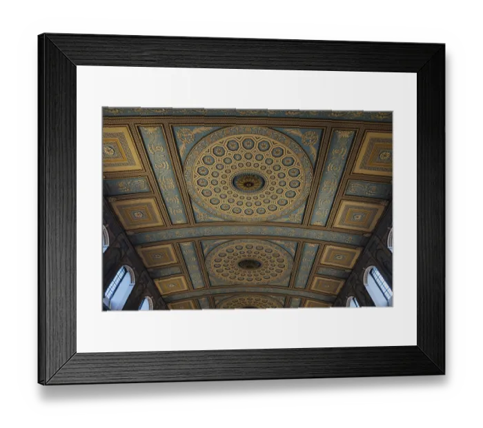 Framed Print : Stunning ornate ceiling in Chapel of St Peter