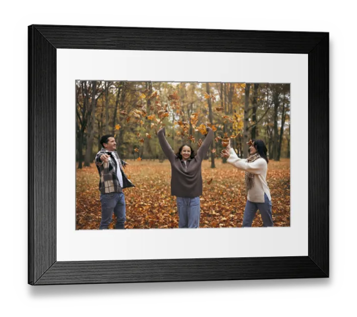 Framed Print : A joyful family playing in a park Framed Print : A joyful family playing in a park