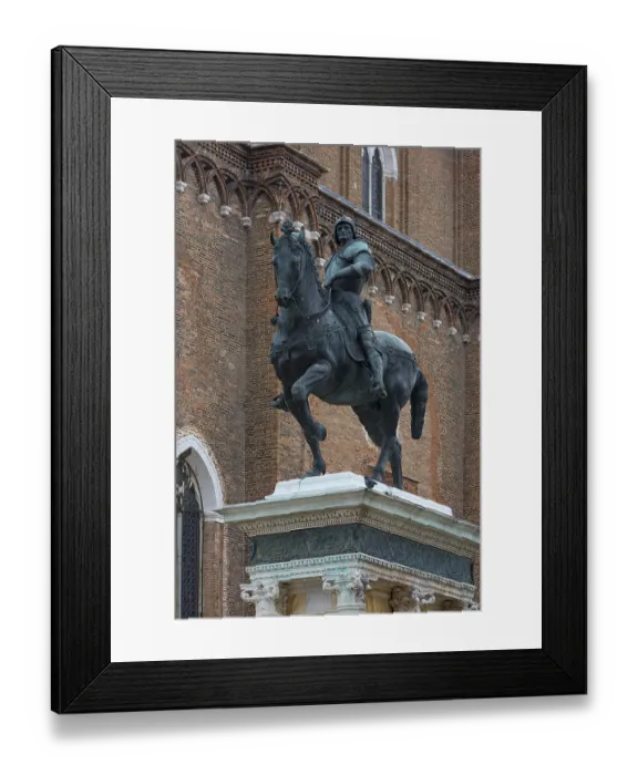 Framed Print : Equestrian statue of Commander Bartolomeo Colleoni Framed Print : Equestrian statue of Commander Bartolomeo Colleoni
