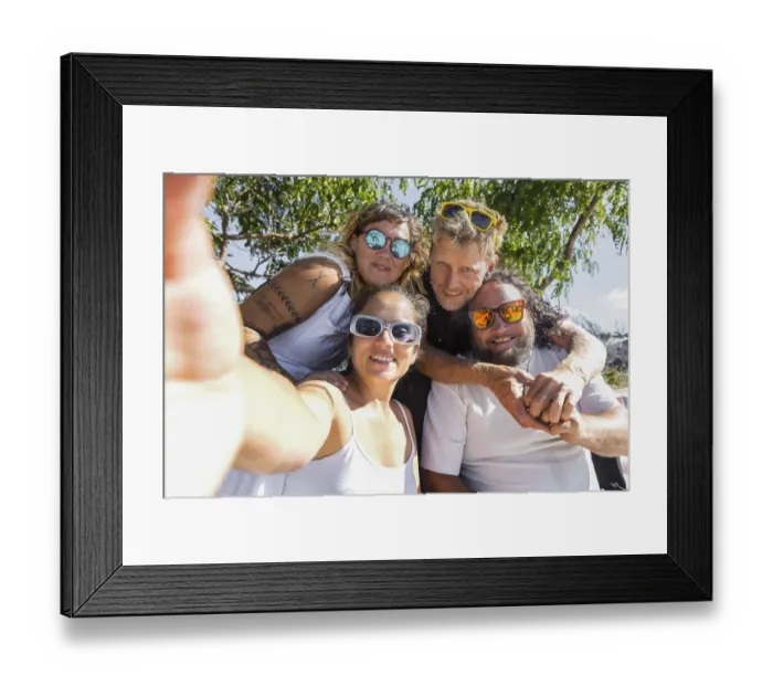 Framed Print : A cheerful group of LGBTQIA+ couples enjoying a sunny day outdoors