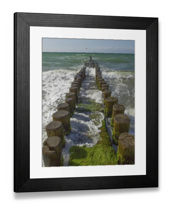 Framed Print : Groves, coastal protection structure Framed Print : Groves, coastal protection structure