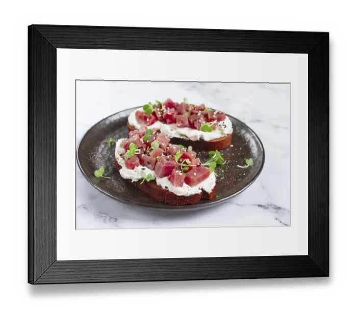 Framed Print : Sandwiches, rye bread with cream cheese Framed Print : Sandwiches, rye bread with cream cheese