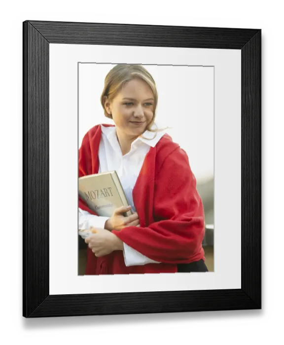 Framed Print : Self-confidently looking young woman