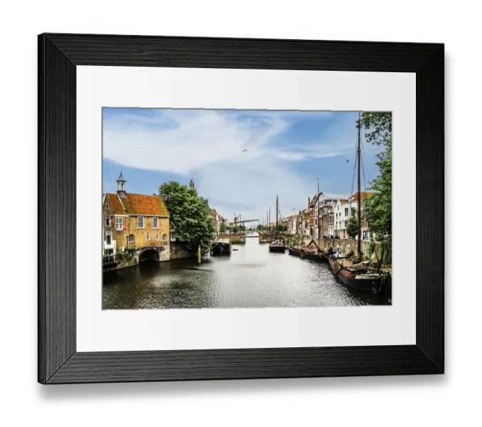 Framed Print : Delfshaven, historic district known for its picturesque harbor