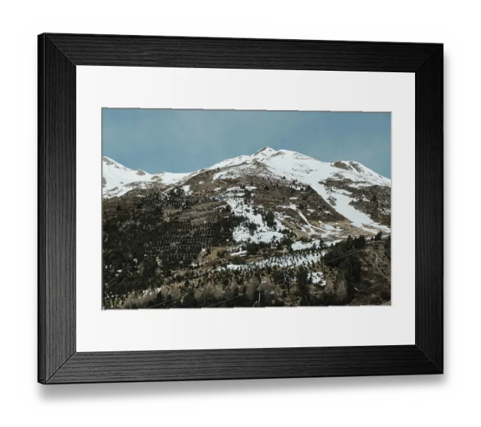 Framed Print : Scenic view of Astun ski resort in the Huesca Pyrenees