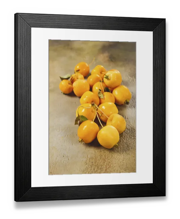 Framed Print : Yellow small apples, Chinese variety