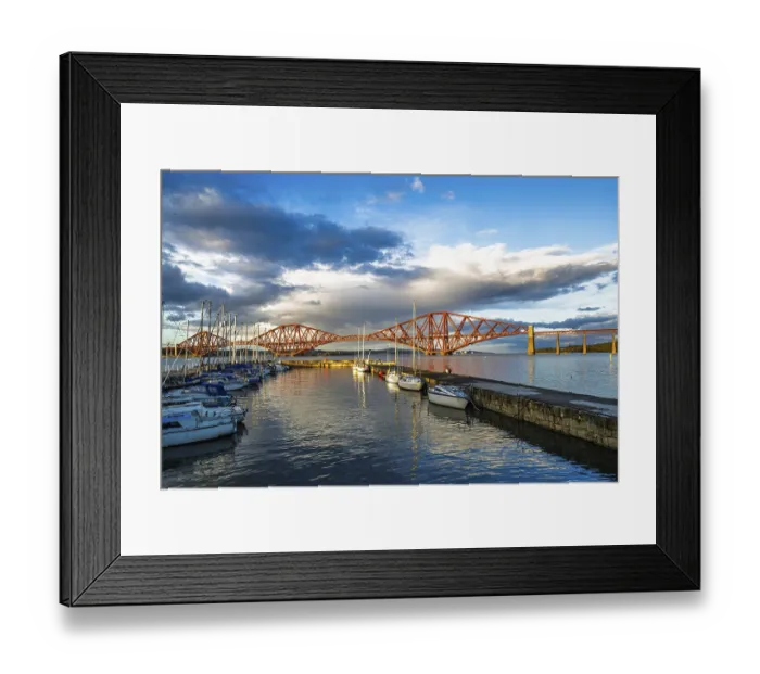 Framed Print : Forth Bridge, Queensferry Crossing