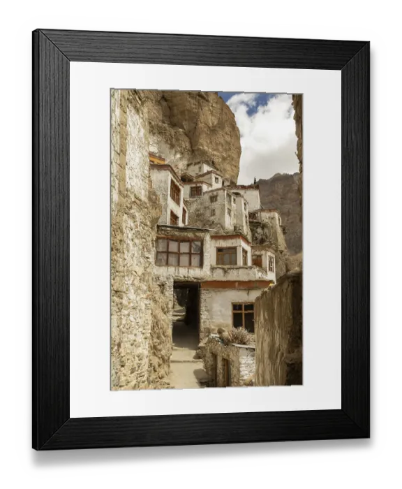 Framed Print : Phugtal Gompa, a stunning Buddhist monastery nestled in the cliffs of Ladakh's Zanskar region Framed Print : Phugtal Gompa, a stunning Buddhist monastery nestled in the cliffs of Ladakh's Zanskar region