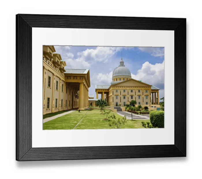 Framed Print : Side view from right Capitol of Republic of Palau Framed Print : Side view from right Capitol of Republic of Palau