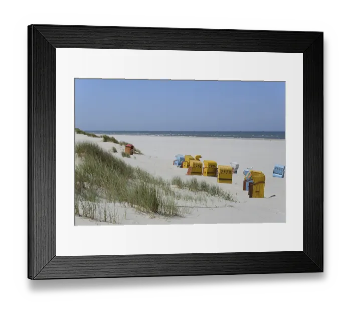 Framed Print : Colourful beach chairs on the beach Framed Print : Colourful beach chairs on the beach