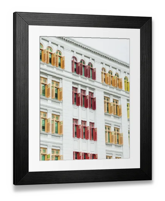 Framed Print : Vibrant red, yellow