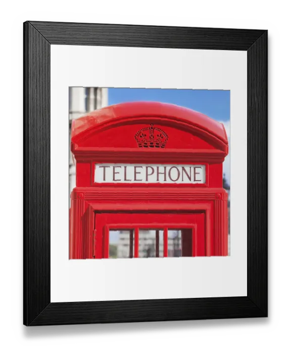 Framed Print : Red telephone box, London, United Kingdom