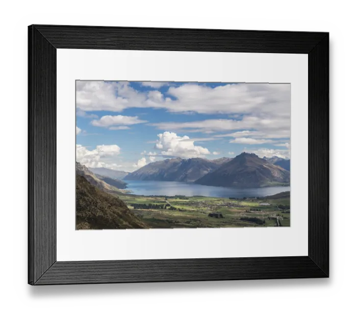 Framed Print : View from The Remarkables to Lake Wakatipu and mountains Framed Print : View from The Remarkables to Lake Wakatipu and mountains