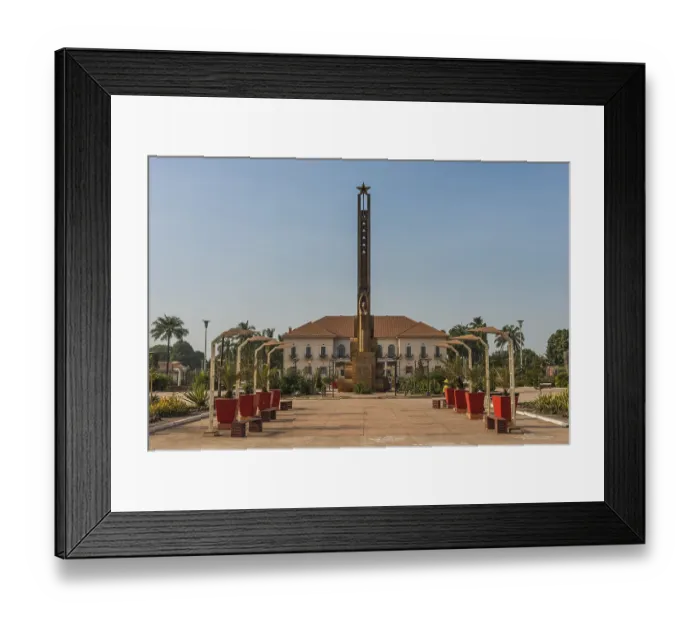 Framed Print : Empire square, Bissau, Guinea Bissau