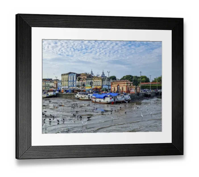 Framed Print : Colonial house in the market area of Belem, Brazil Framed Print : Colonial house in the market area of Belem, Brazil