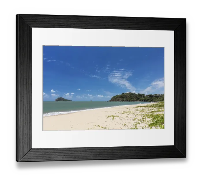 Framed Print : Sandy Beach, Daintree National Park