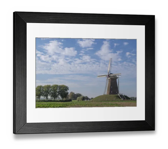 Framed Print : Bronkhorstermolen, tower windmill from 1844