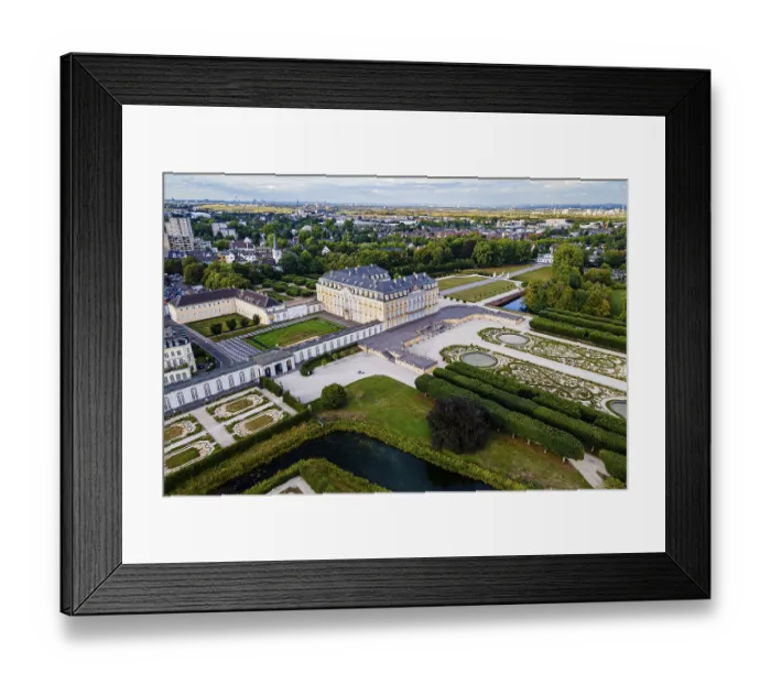 Framed Print : Aerial of the Unesco world heritage site
