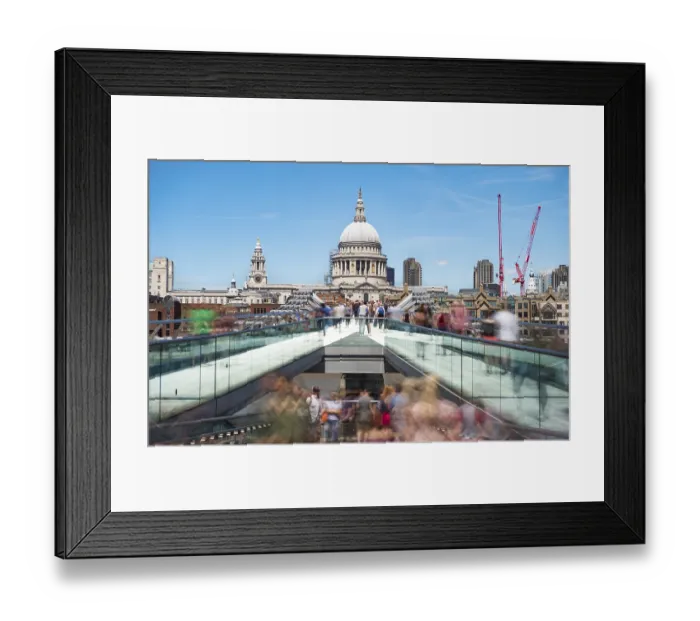 Framed Print : Millenium Bridge and St Paul's Cathedral Framed Print : Millenium Bridge and St Paul's Cathedral