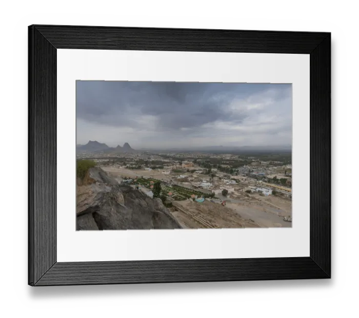 Framed Print : Overlook over Kandahar from Chil Zena ('Forty steps')