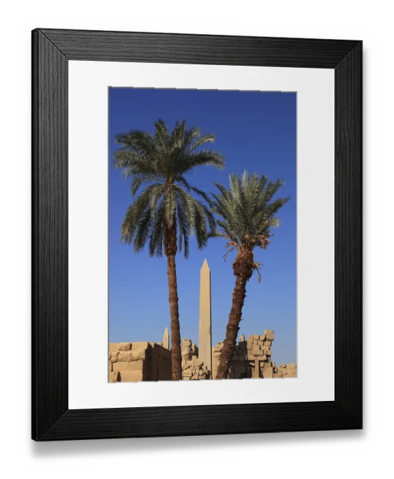 Framed Print : Luxor, Karnak Temple, obelisk in the temple complex in Karnak
