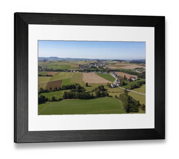 Framed Print : Drone image, agricultural landscape Framed Print : Drone image, agricultural landscape