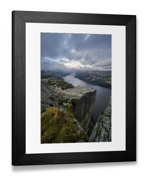 Framed Print : Rock Pulpit Preikestolen, Lysefjord