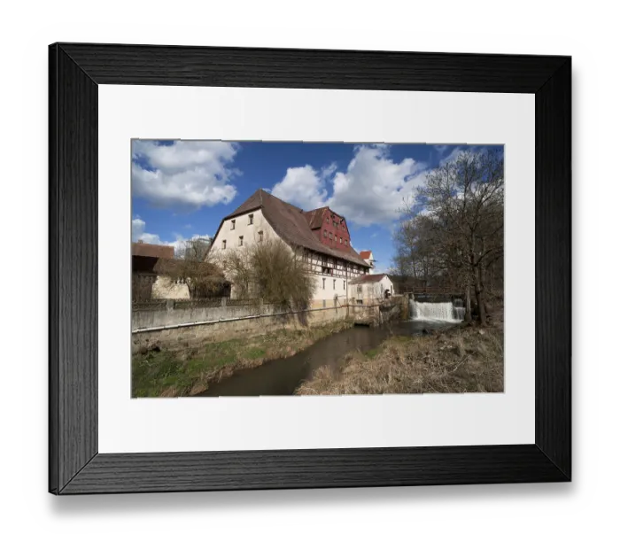 Framed Print : Kunstmuhle Habernhof an der Schwabach Framed Print : Kunstmuhle Habernhof an der Schwabach