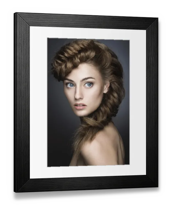 Framed Print : Beautiful girl with light make-up