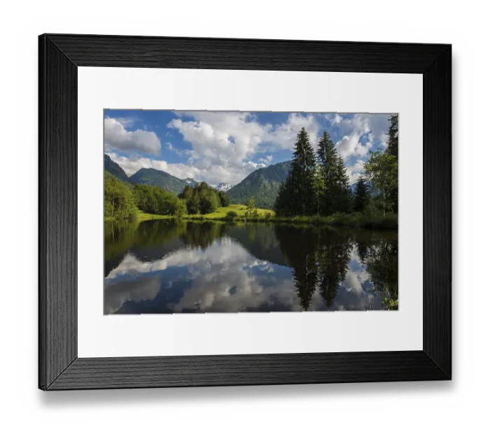 Framed Print : Moorweiher, Oberstdorf, Oberallgau Framed Print : Moorweiher, Oberstdorf, Oberallgau