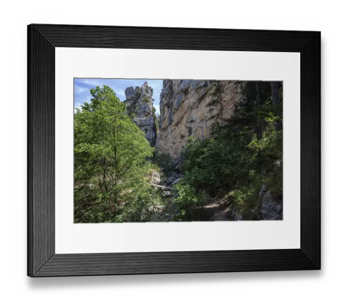 Framed Print : Trevans Gorge, Gorges de Trevans Framed Print : Trevans Gorge, Gorges de Trevans