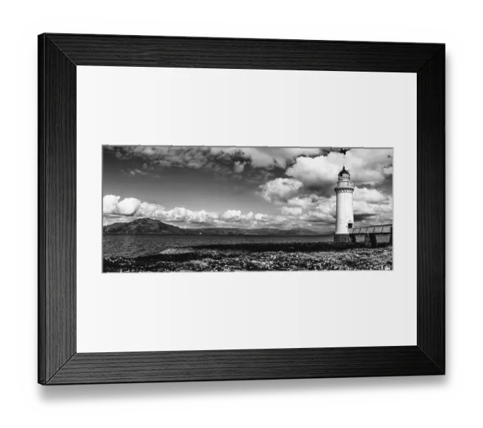 Framed Print : Panorama of Rubha nan Gall in Black and White Framed Print : Panorama of Rubha nan Gall in Black and White
