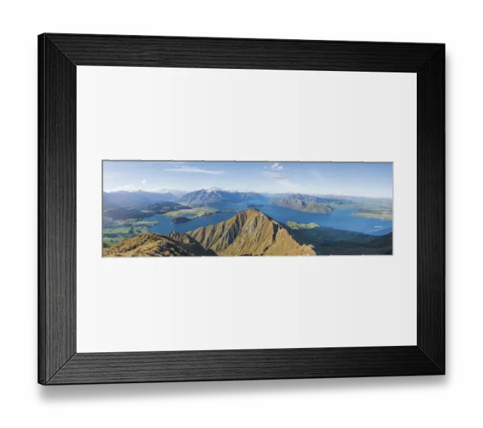 Framed Print : View of mountains and lake, Roys Peak Framed Print : View of mountains and lake, Roys Peak