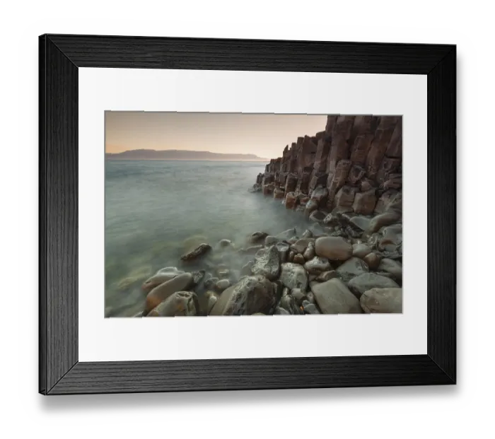 Framed Print : Basalt columns, columnar basalt