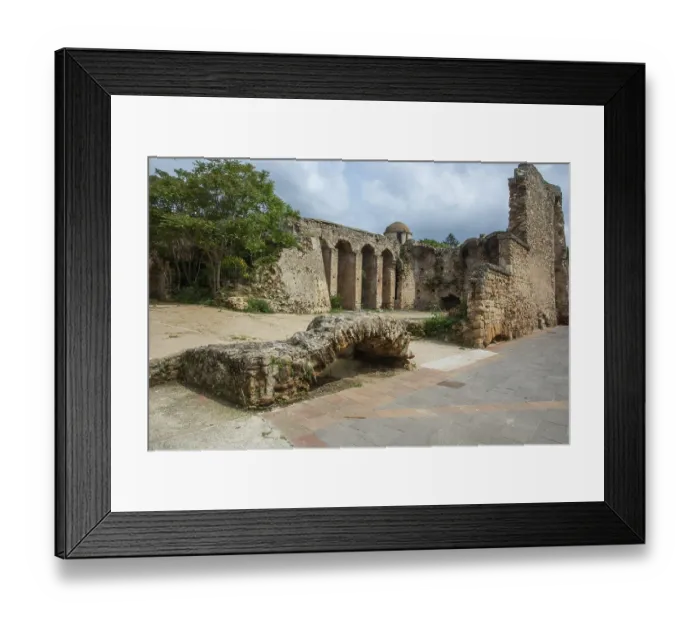 Framed Print : Ruins of the old city wall in Alghero Framed Print : Ruins of the old city wall in Alghero