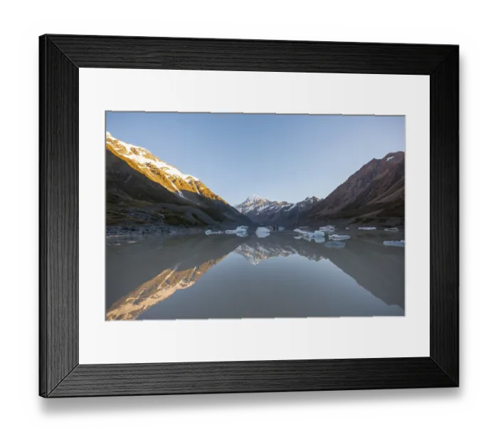 Framed Print : Sunrise, reflection in Hooker Lake