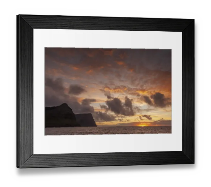 Framed Print : View from Vidareidi, Vidoy Island
