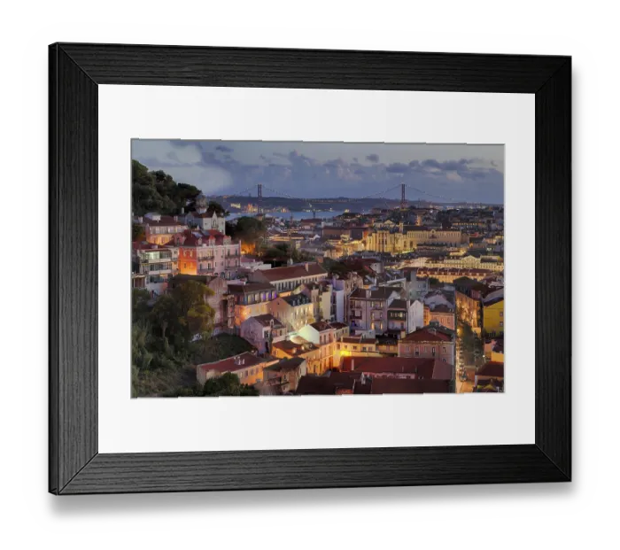 Framed Print : View from the viewpoint Miradouro da Graca Framed Print : View from the viewpoint Miradouro da Graca