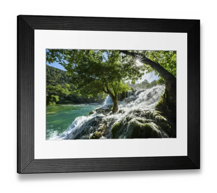 Framed Print : Krka Waterfall, Skradinski Buk