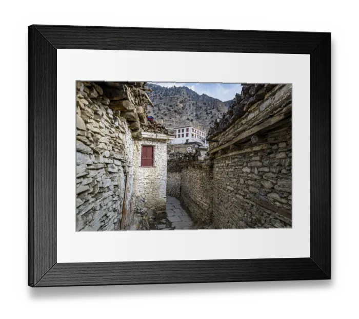 Framed Print : Historical village of Marpha, Jomsom, Nepal