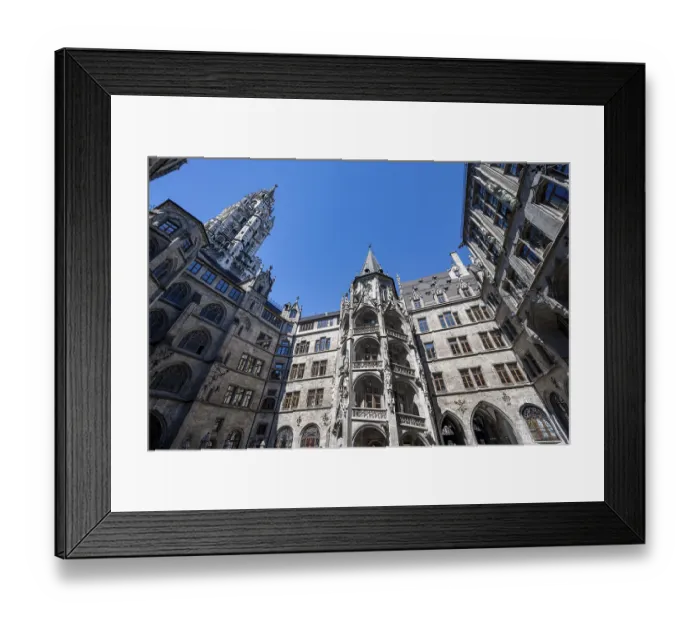 Framed Print : Inner courtyard, New Town Hall