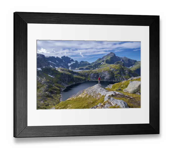Framed Print : Lake Tennesvatnet and Krokvatnet Framed Print : Lake Tennesvatnet and Krokvatnet