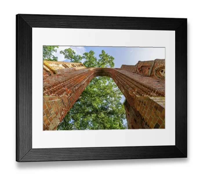 Framed Print : Ruin of Cistercian abbey Kloster Eldena