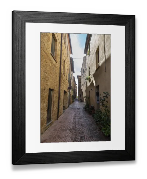 Framed Print : Unesco world heritage site Historic village of Pienza Italy