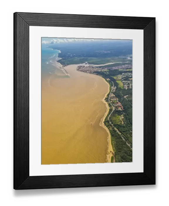 Framed Print : Aerial of the landscape around Porto Seguro