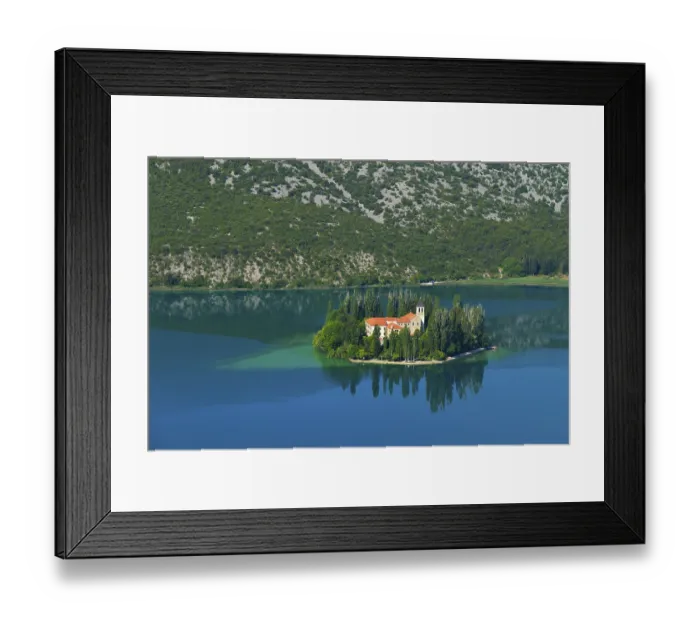 Framed Print : Roman Catholic Franciscan monastery Visovac