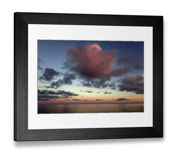 Framed Print : Clouds, cloud formation over the sea at Angra do Heroismo
