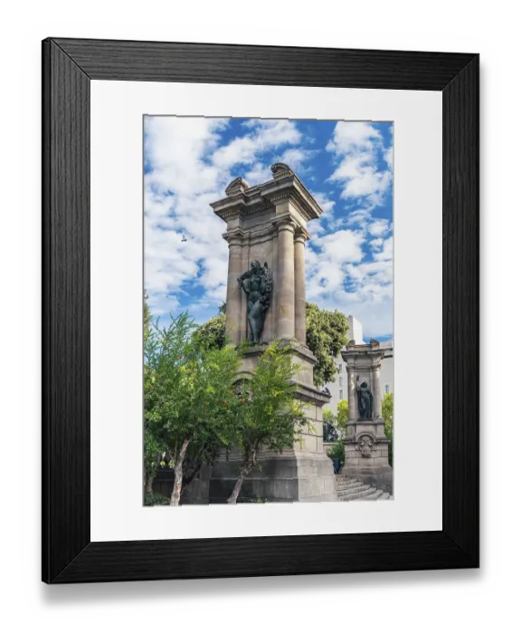 Framed Print : Plaza de Catalunya in Barcelona, Catalonia, Spain