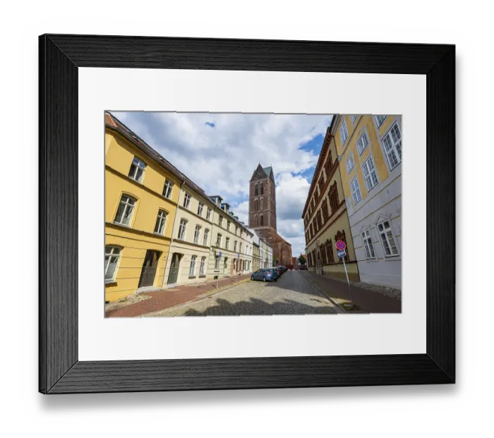 Framed Print : Old town of the Unesco world heritage site Hanseatic city of Wismar Framed Print : Old town of the Unesco world heritage site Hanseatic city of Wismar