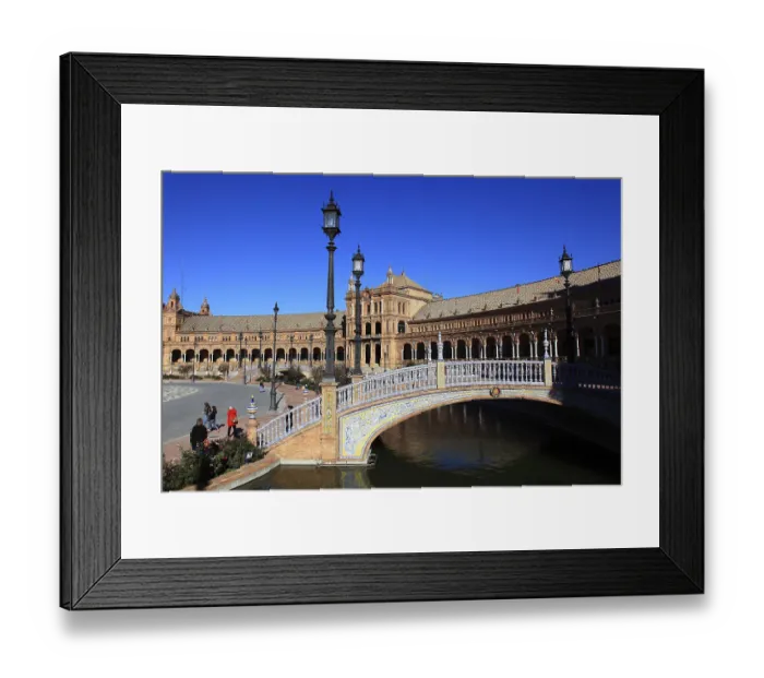 Framed Print : City of Seville, at the Plaza de Espana Framed Print : City of Seville, at the Plaza de Espana